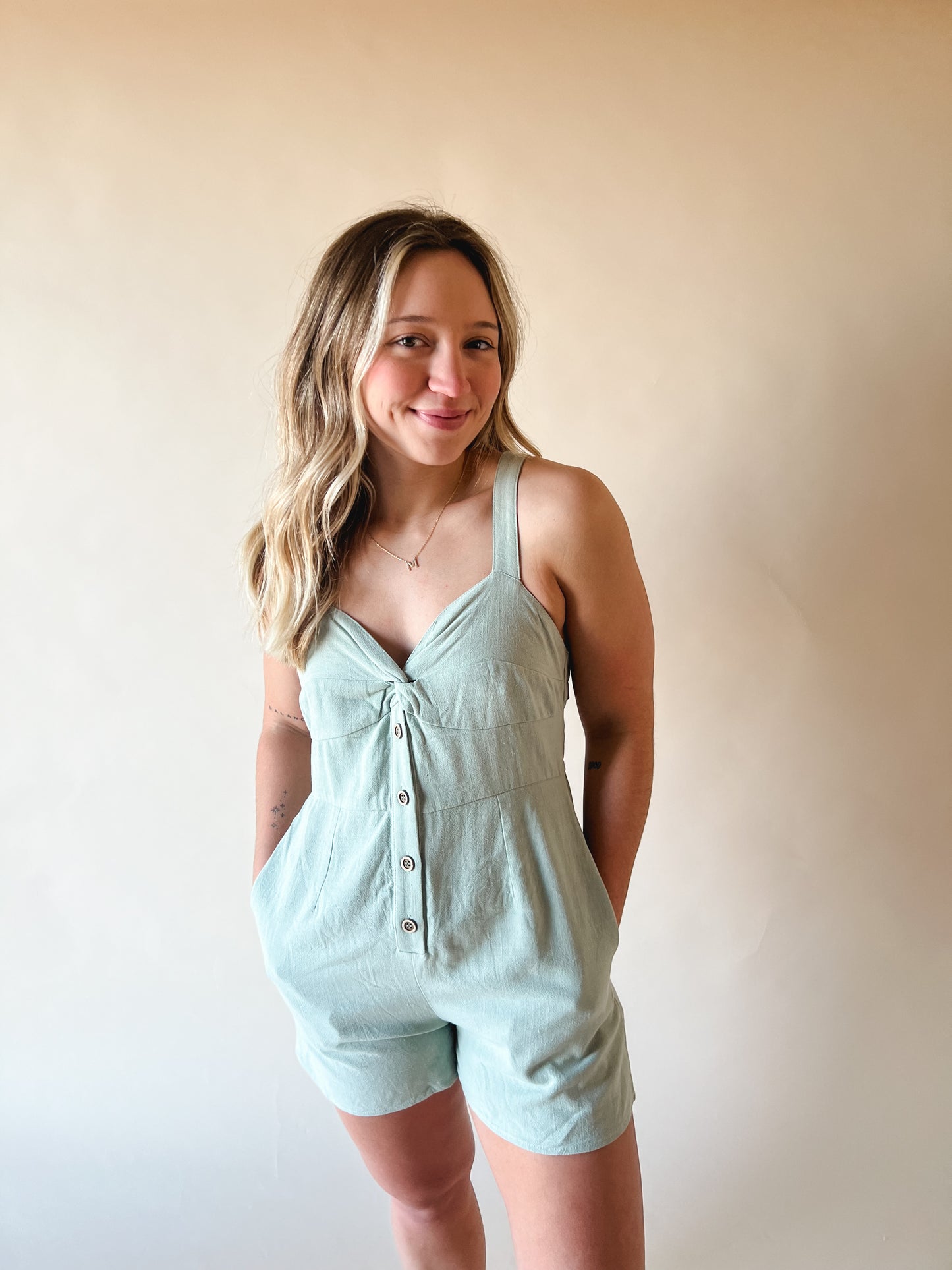 Seagrass Linen Romper