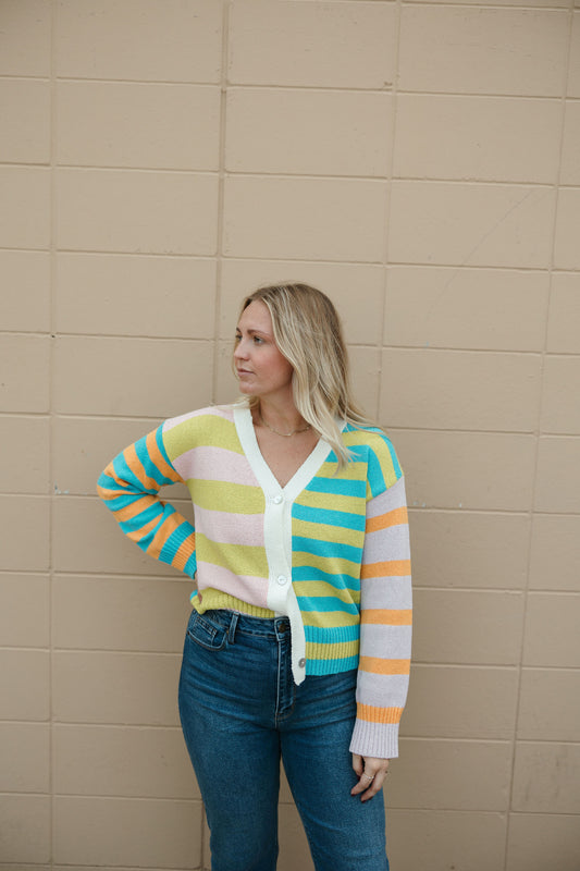 Color Crazy Sweater Cardigan