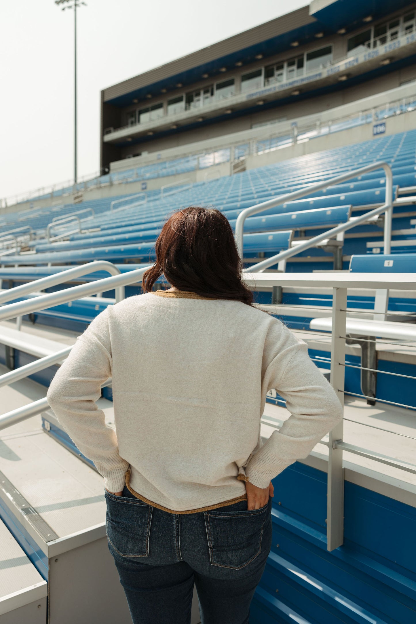 Oatmeal Notch Neck Sweater