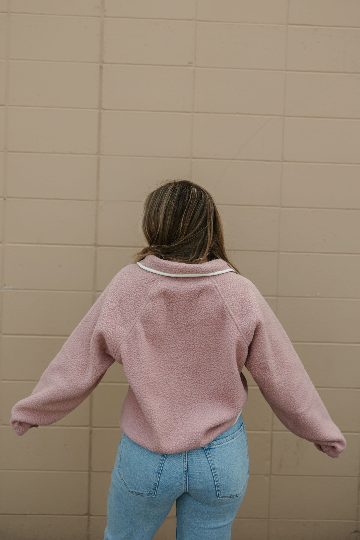 Mauve Drawstring Fleece