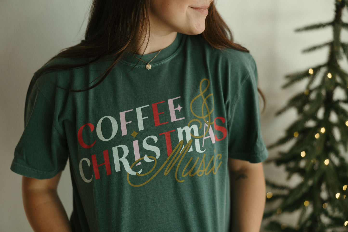 Coffee & Christmas Music Tee