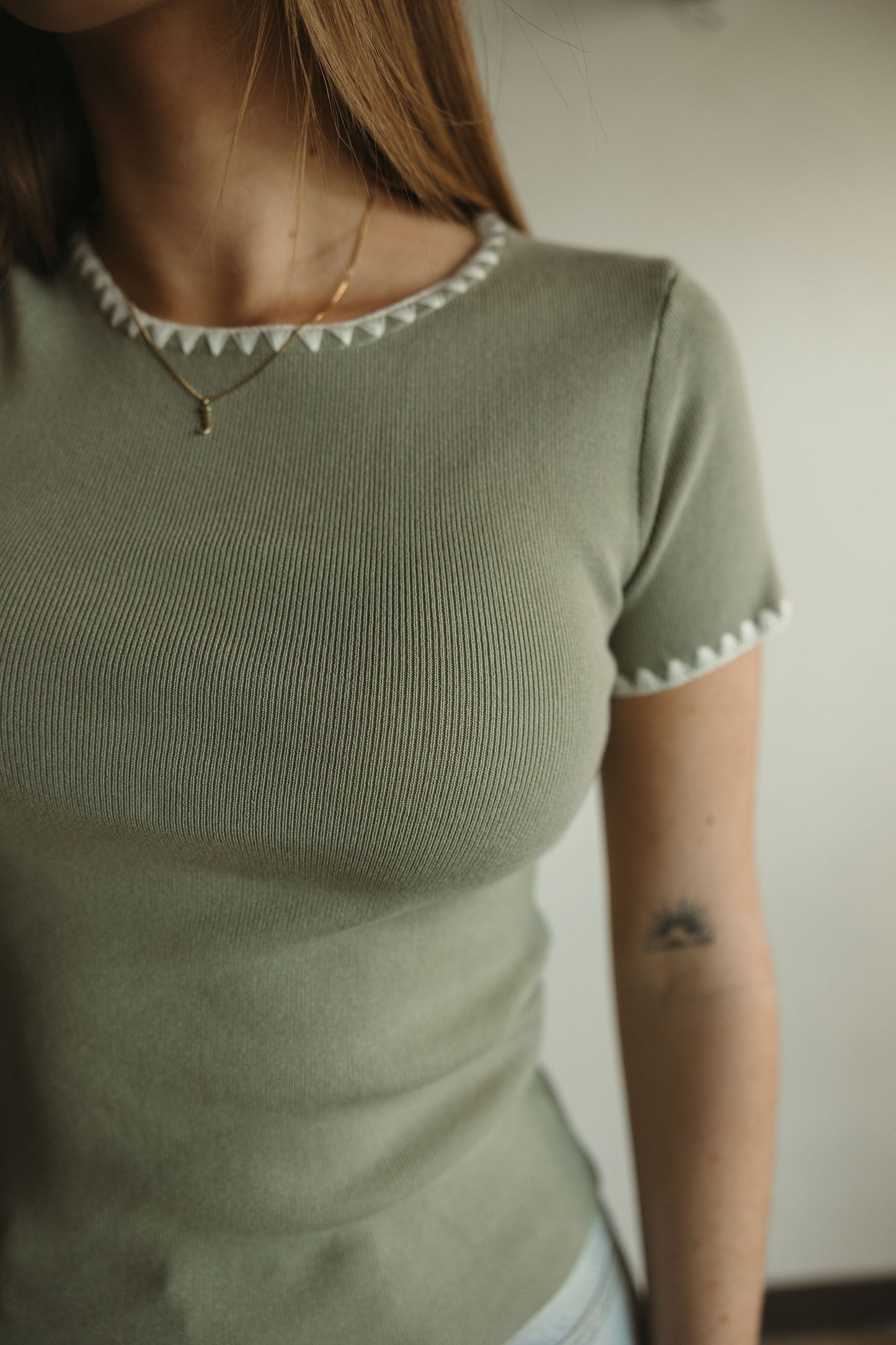 Sage Sweater Knit Tee