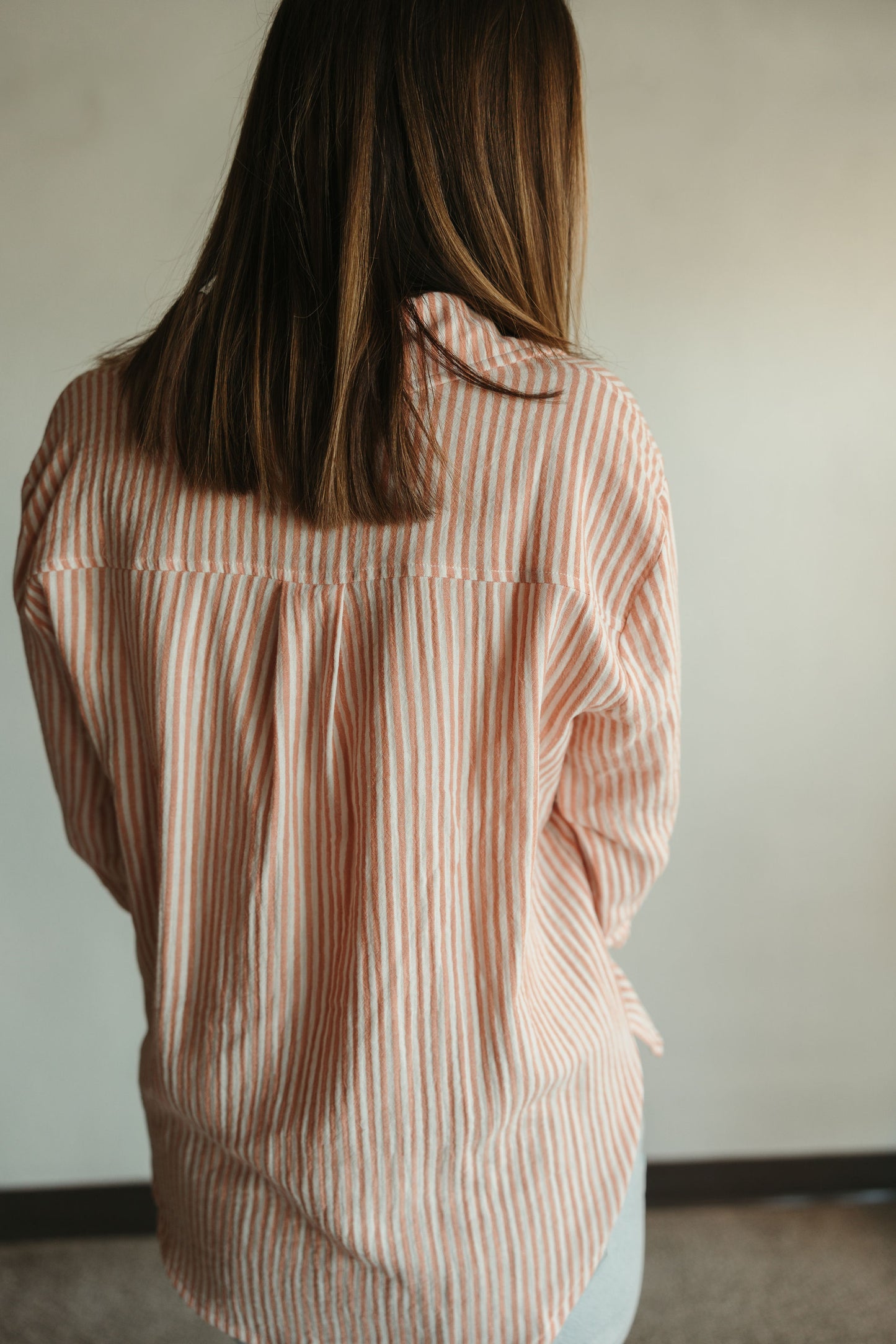 Pink Stripe Button Down