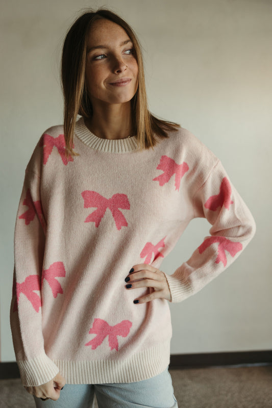 Pink Bow Sweater