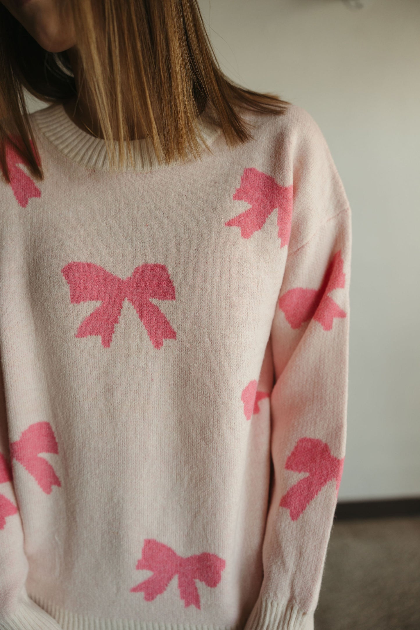 Pink Bow Sweater