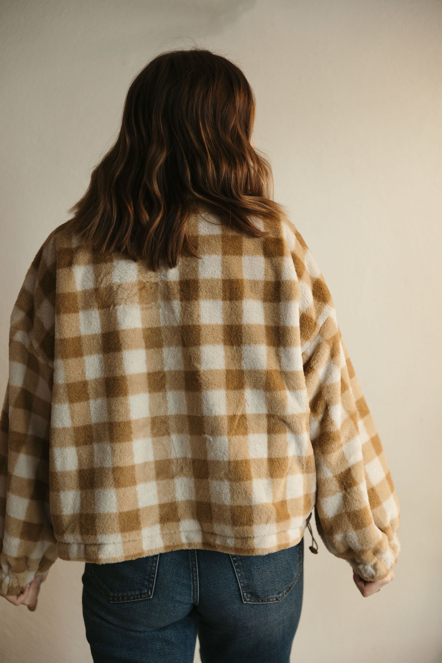 Yellow Checkered Cozy Jacket