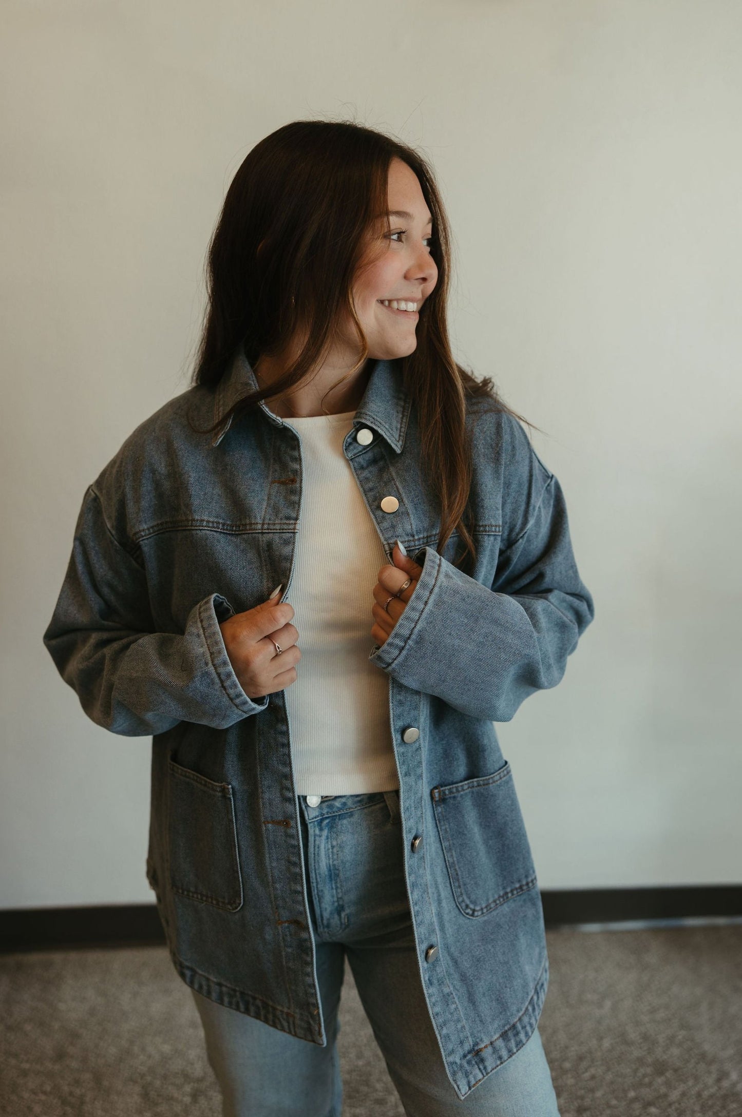 Denim Front Pocket Jacket