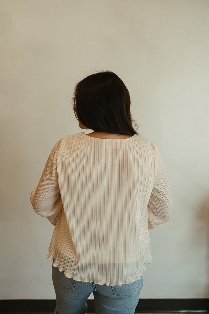 Flutter Sleeve Long Sleeve Top