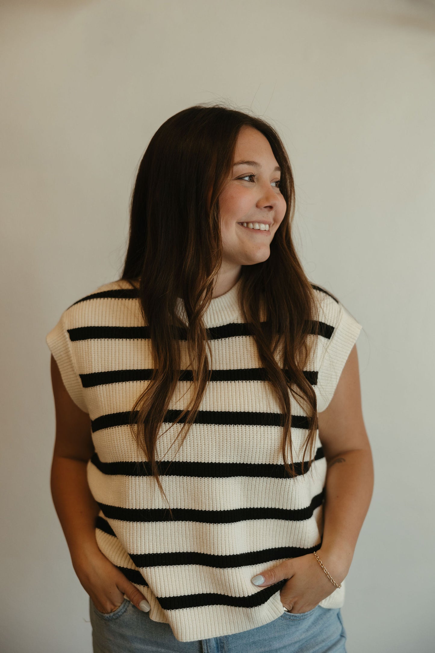 Stripe Sweater Vest