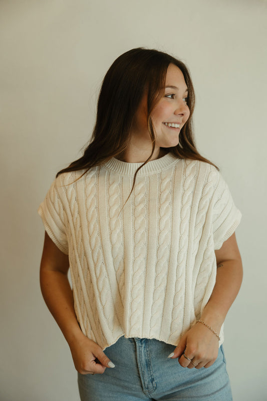 Cable Knit Sweater Top