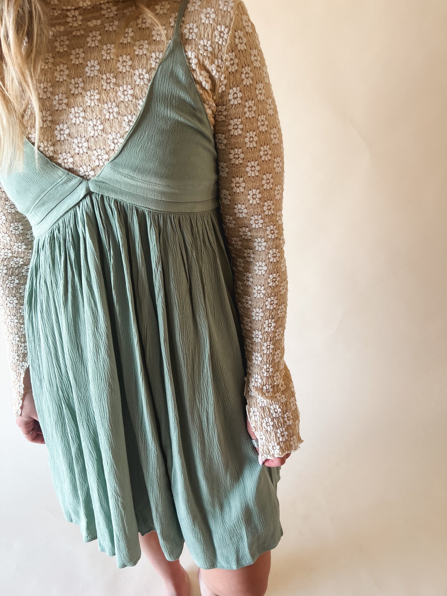 Date Night Dress in Sage