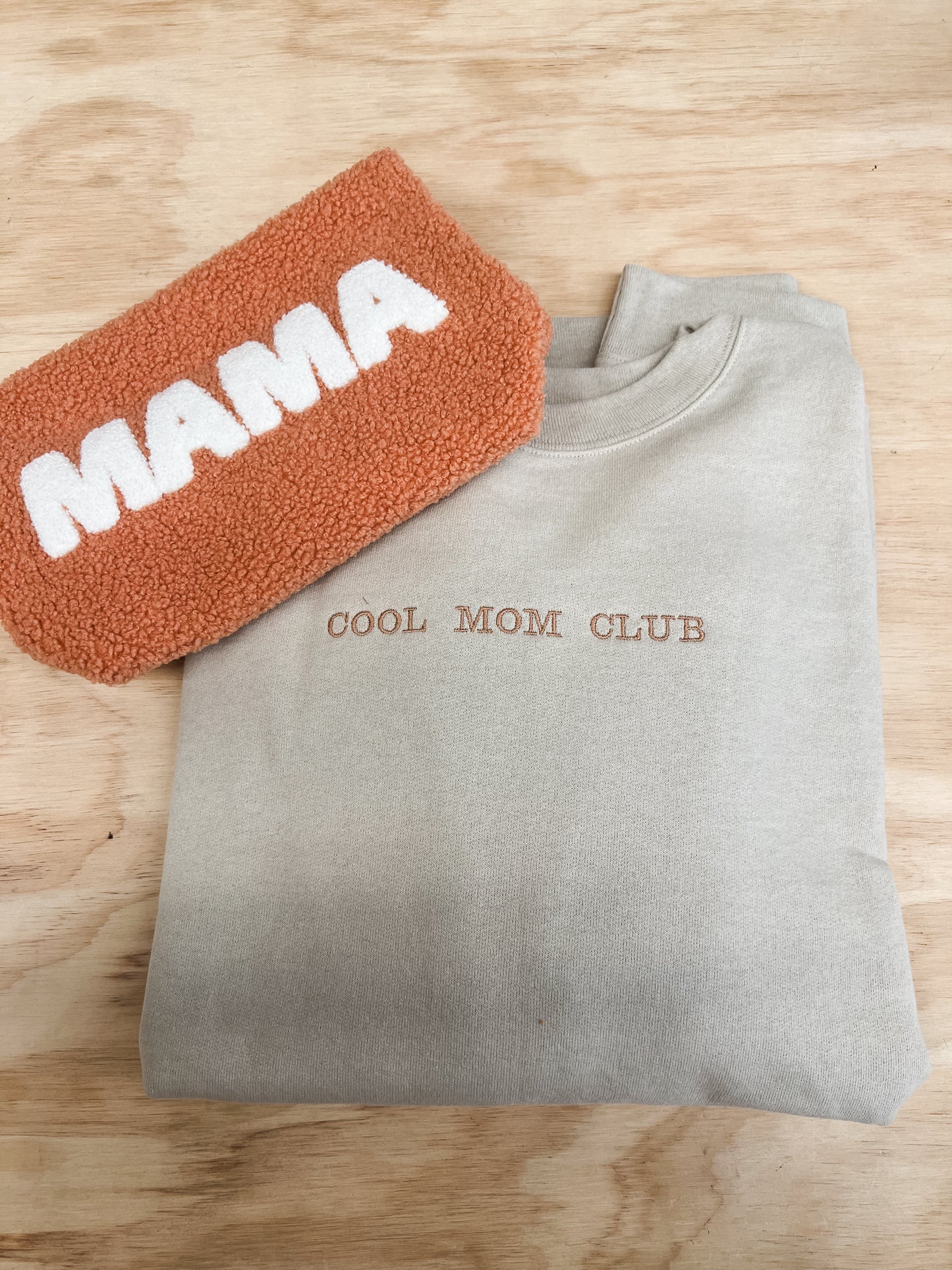 Cool Mom Club Embroidered Crewneck