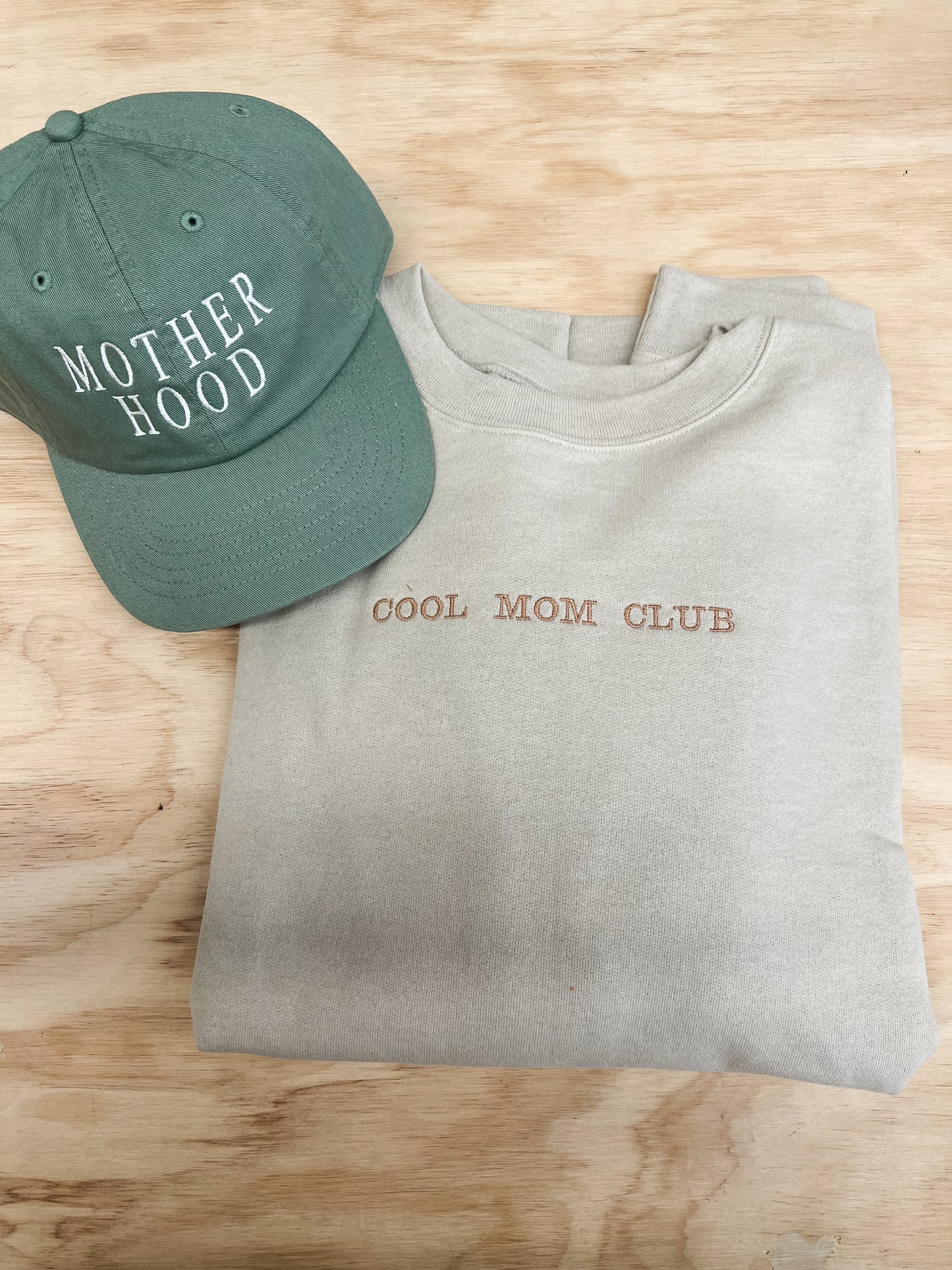 Cool Mom Club Embroidered Crewneck