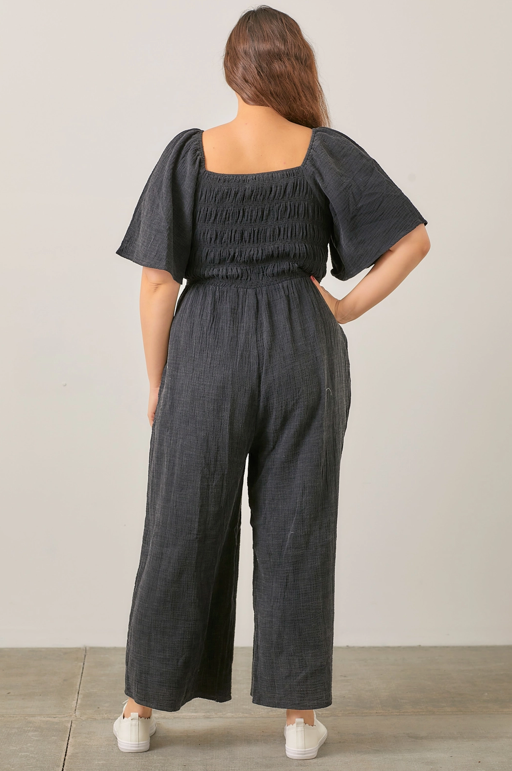 Washed Wide Leg Jumpsuit