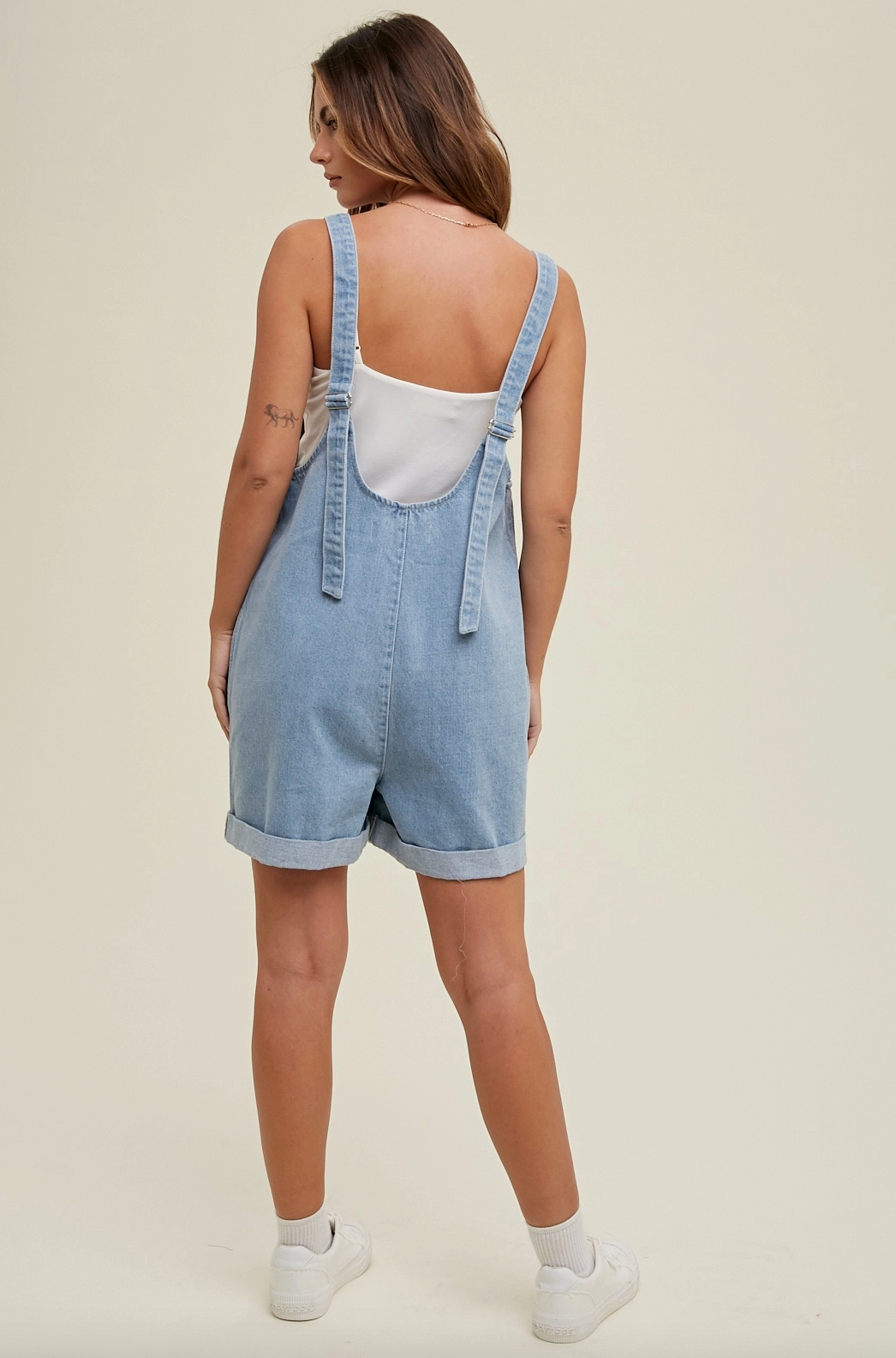 Denim Back Strap Romper