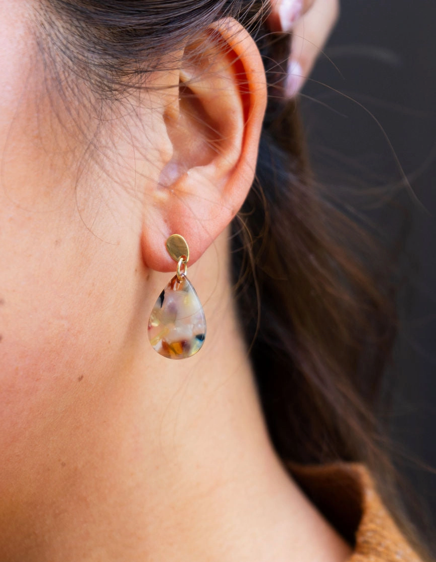 Multicolor Teardrop Earrings