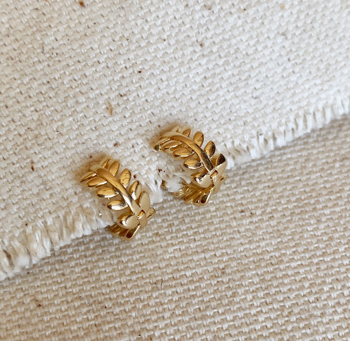 Gold Leaf Earrings