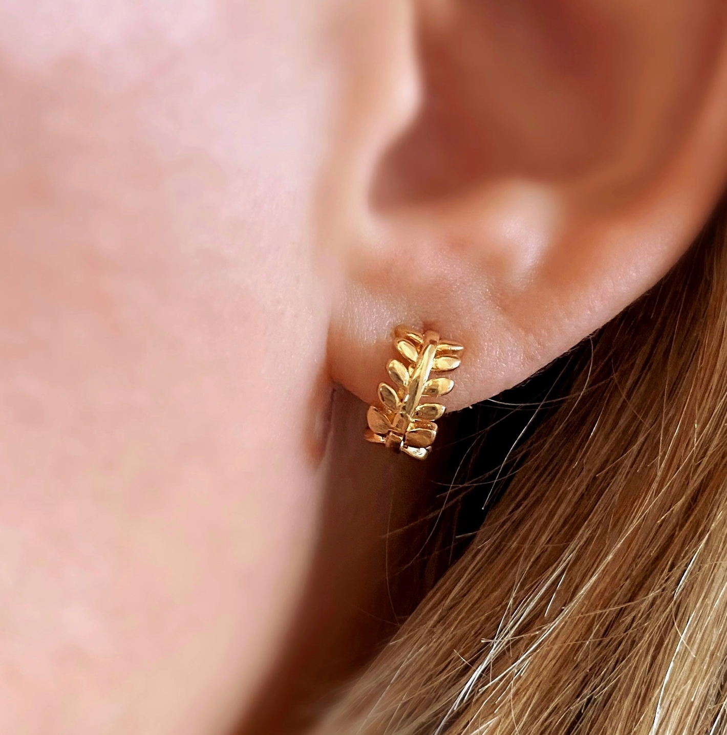 Gold Leaf Earrings