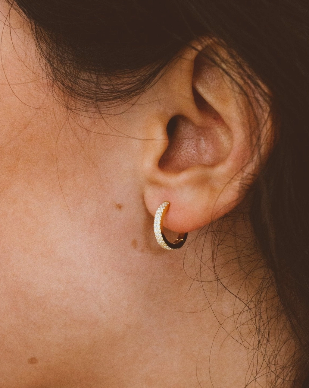 Effortless Crystal Hoops