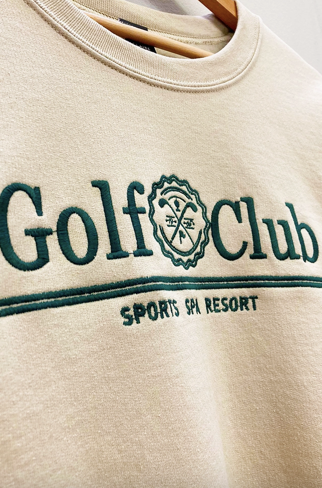 Golf Club Embroidered Crewneck