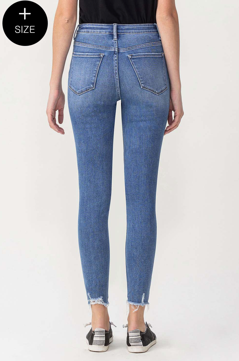 Plus High Rise Denim Jeans