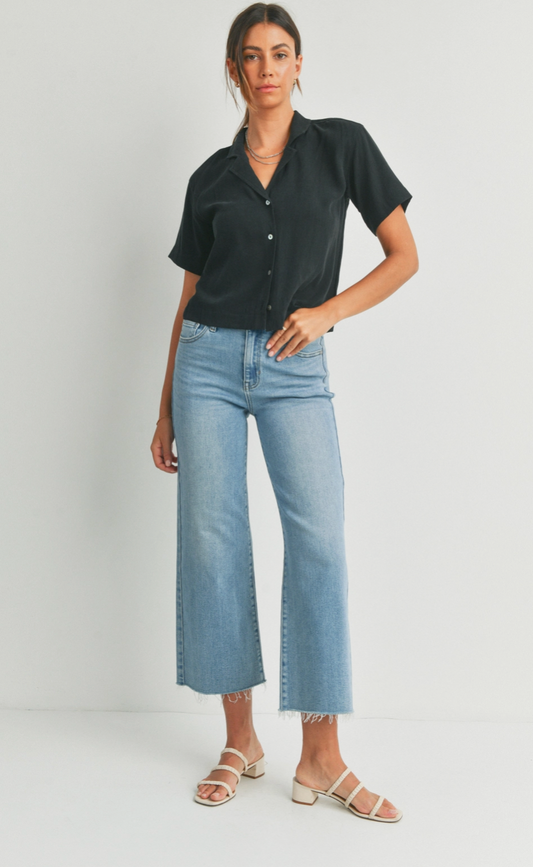 Slim Wide Leg Jeans