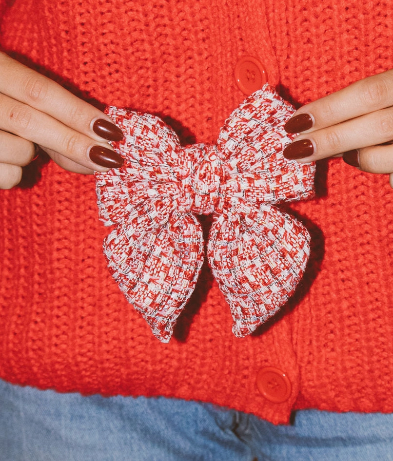 Red Sweater Bow