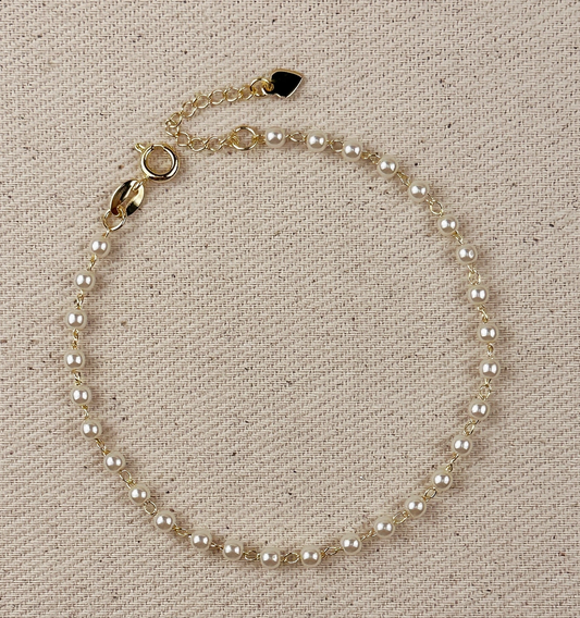 Gold Pearl Bracelet