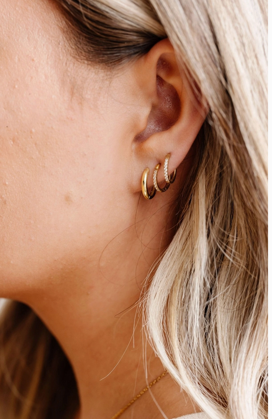 Basic Everyday Gold Hoops