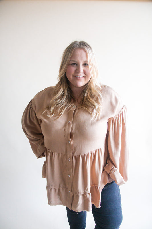 Babydoll Flare Blouse